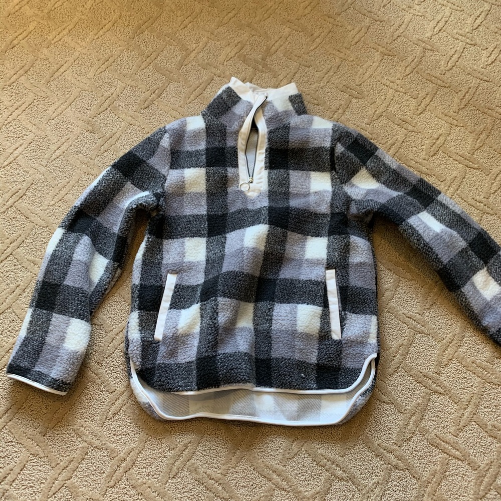 Buffalo Check Teddy Pullover